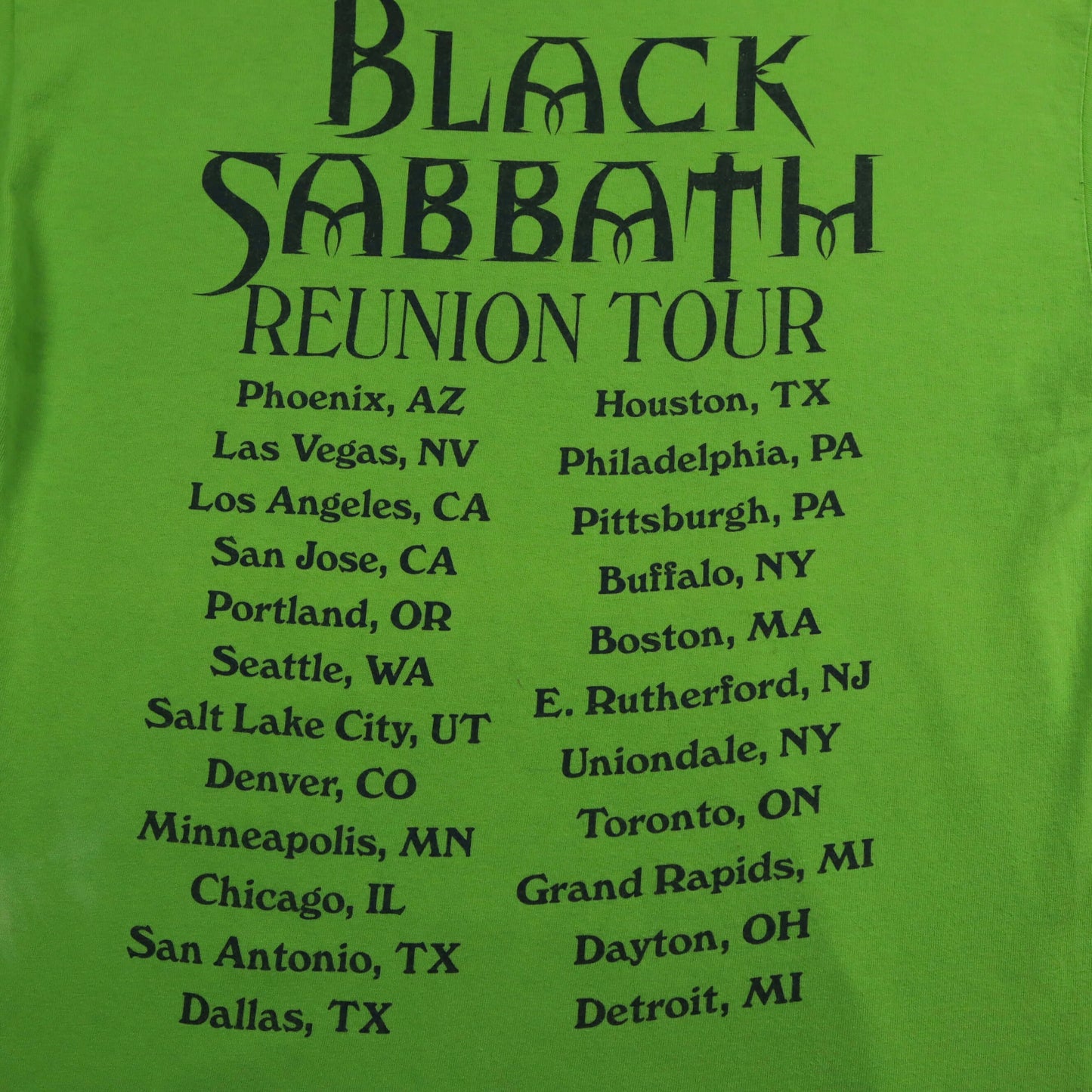 '99 Black Sabbath “Reunion” Band T-Shirt (L)