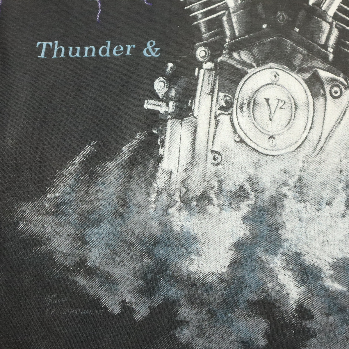 '92 Harley Davidson "Thunder & Lightning" T-Shirt (M/L)
