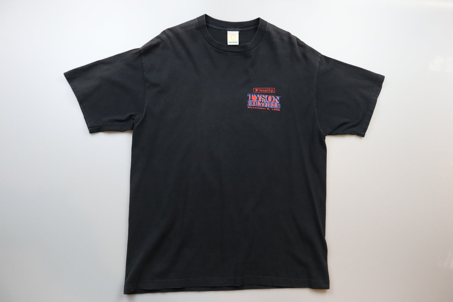 1996 Tyson vs. Holyfield "Finally." T-Shirt – XL