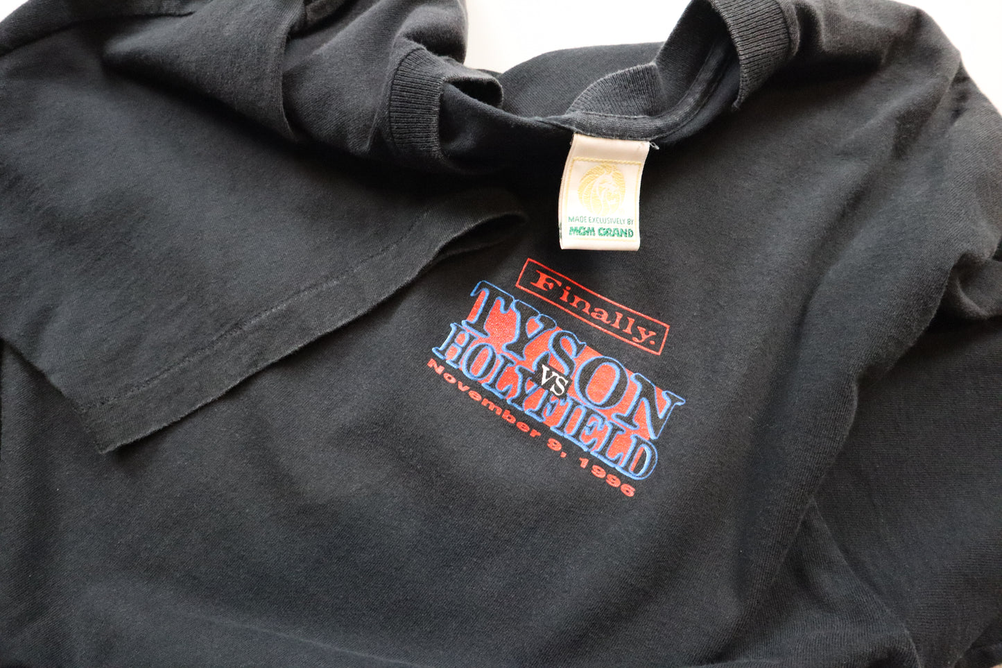 1996 Tyson vs. Holyfield "Finally." T-Shirt – XL