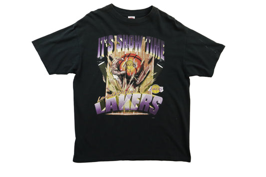 1990s LA Lakers "It’s Showtime!" T-Shirt – L
