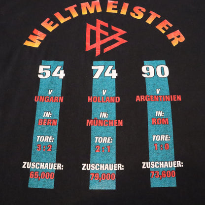 '90 Adidas "Deutschland Weltmeister 54/74/90" T-Shirt (L/XL)