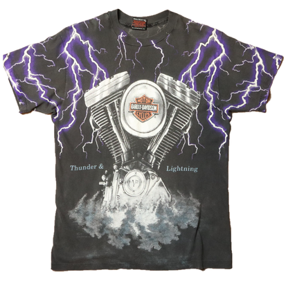 '92 Harley Davidson "Thunder & Lightning" T-Shirt (M/L)
