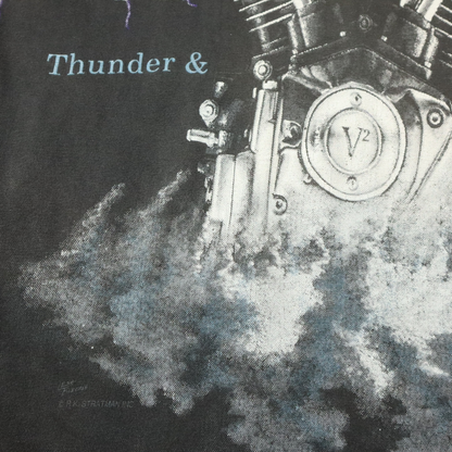 '92 Harley Davidson "Thunder & Lightning" T-Shirt (M/L)