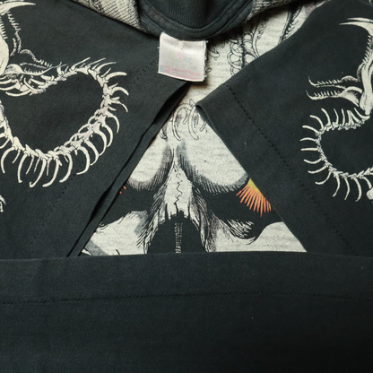1993年 Liquid Blue "Medusa Skull & Snakes" ヴィンテージTシャツ (L/XL)