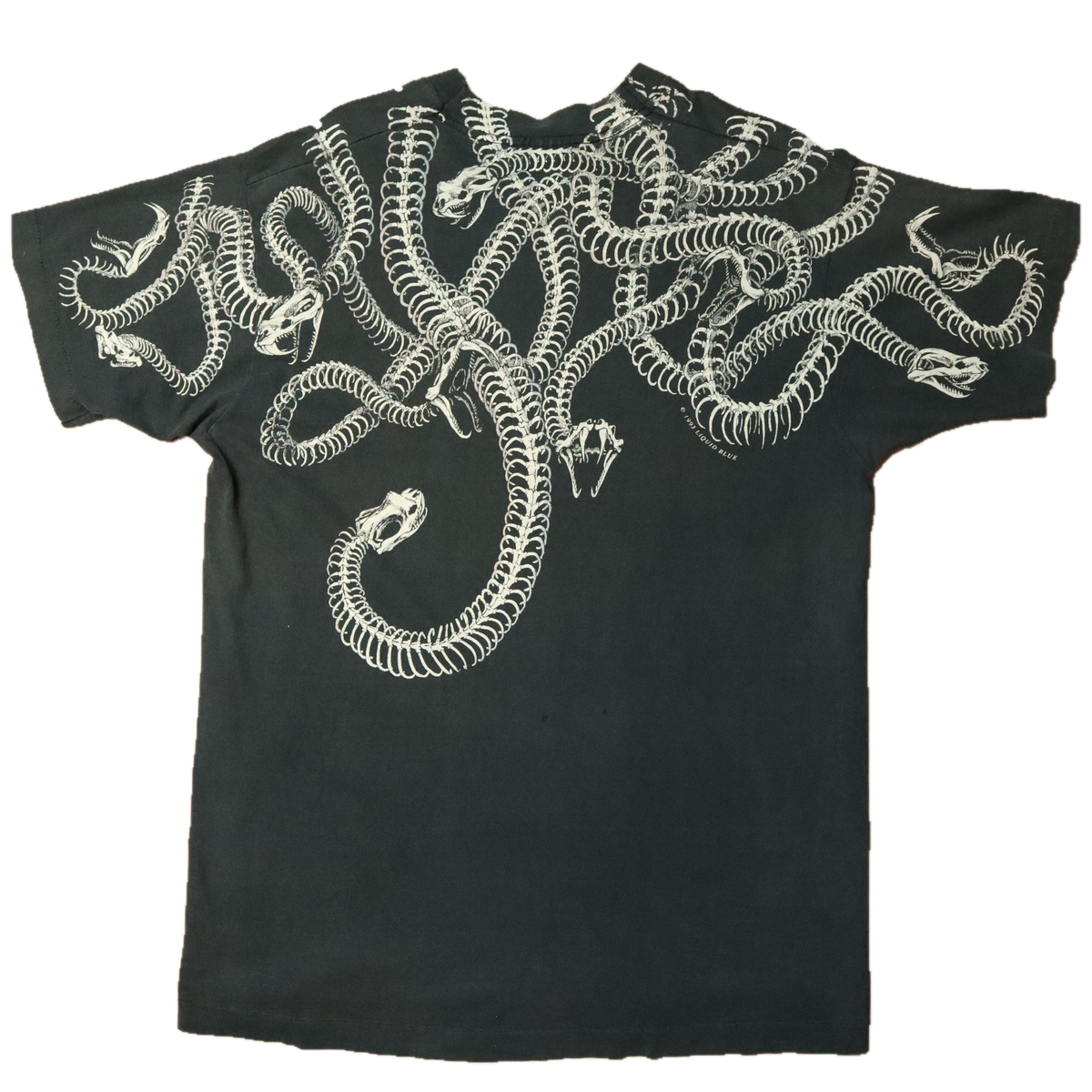 1993年 Liquid Blue "Medusa Skull & Snakes" ヴィンテージTシャツ (L/XL)