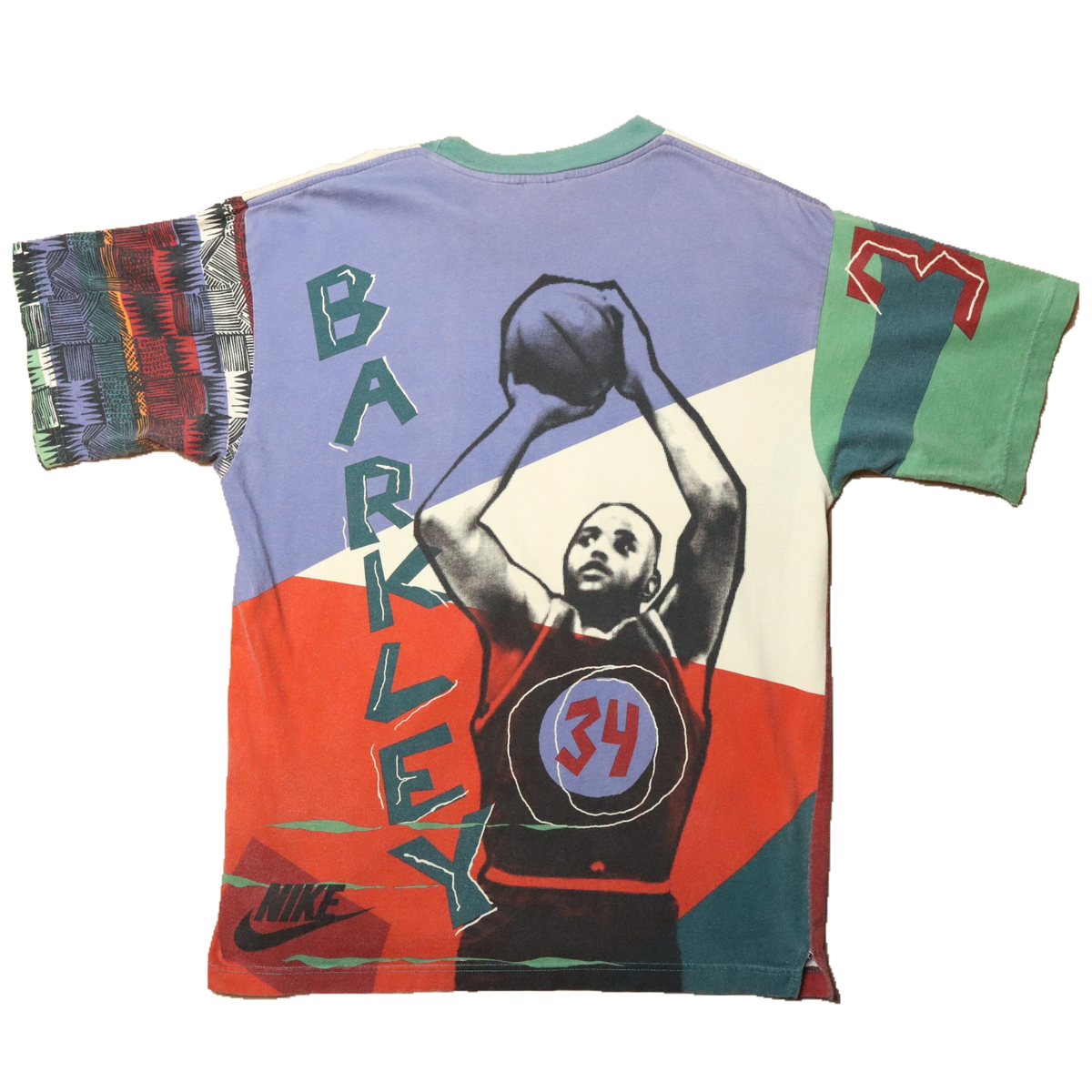 90年代 Nike チャールズ・バークレー "Hoop Heroes - Charles Barkley" ヴィンテージTシャツ (L)