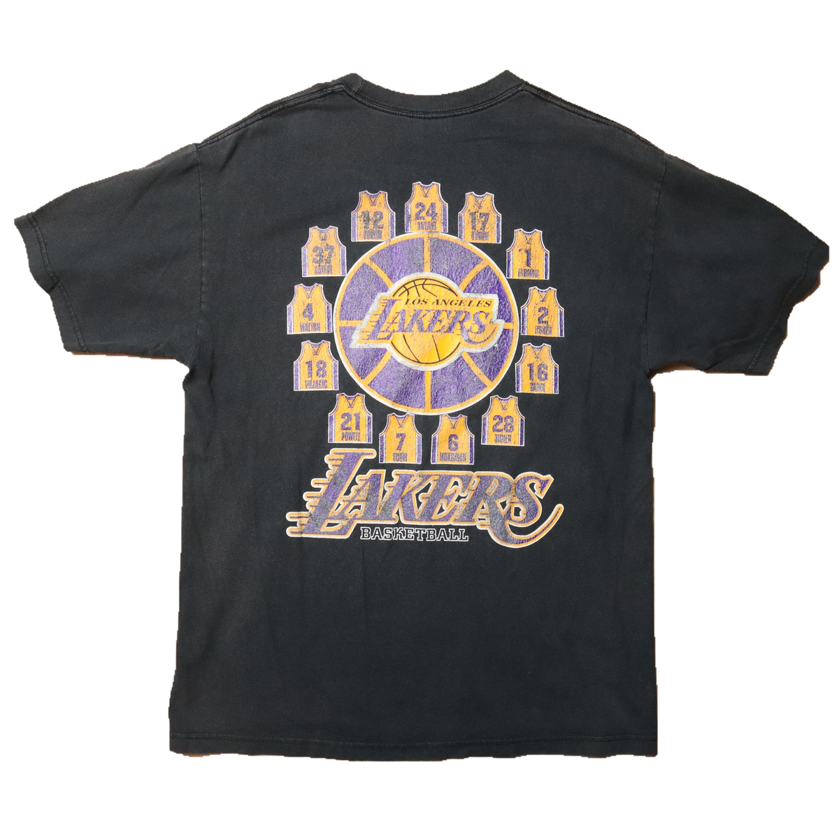 ฤดูกาล 2009 Kobe Bryant "Black Mamba" เสื้อยืดวินเทจ Lakers (M/L)