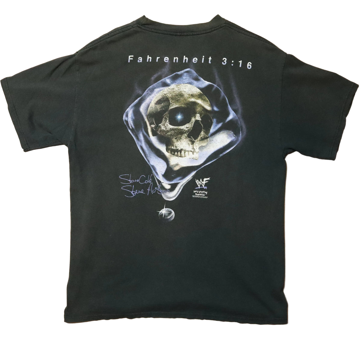 ปี 1998 WWF สโตน โคลด์ สตีฟ ออสติน "Fahrenheit 3:16" เสื้อยืดวินเทจ (L)