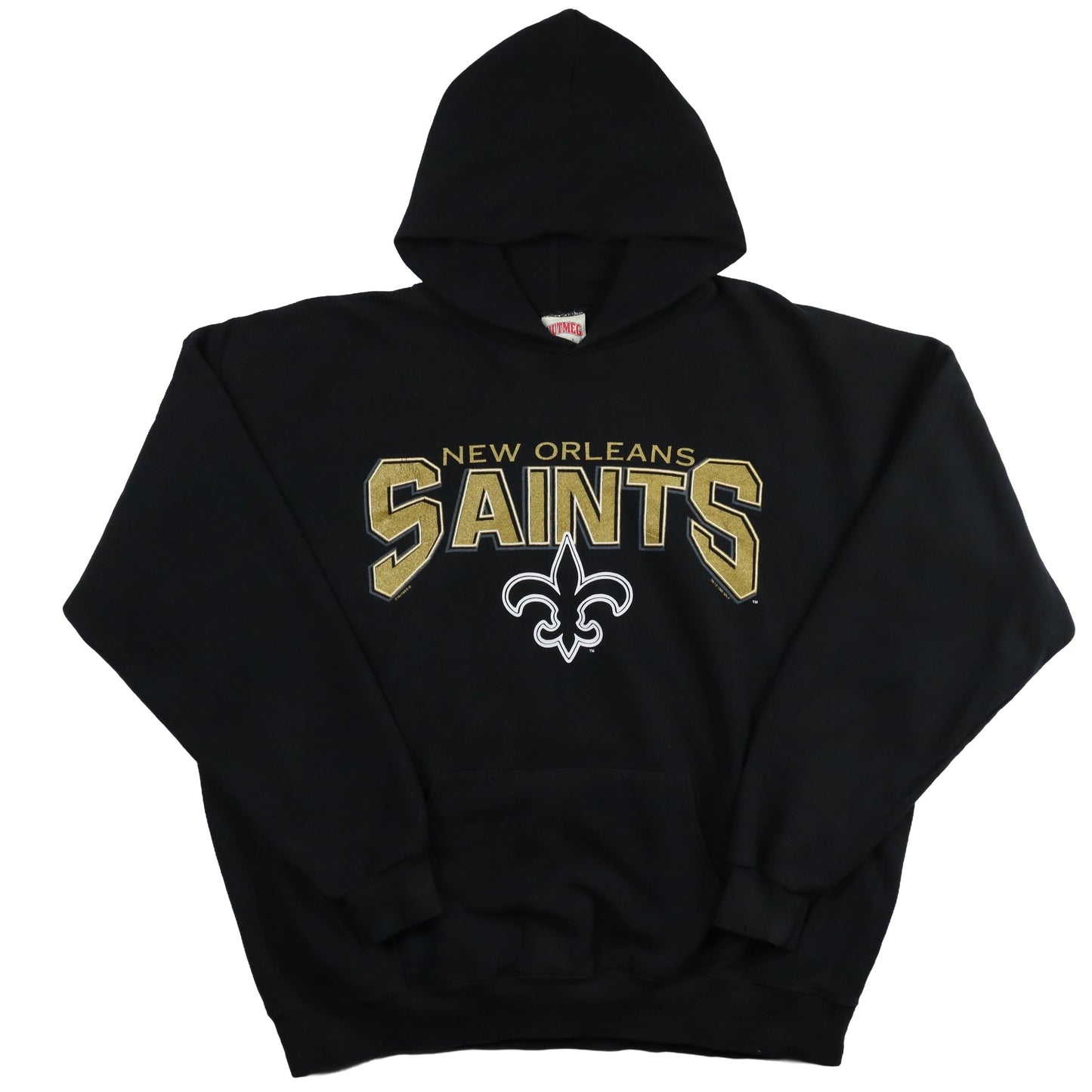 Sudadera con capucha "New Orleans Saints" de Nutmeg Mills del 95 (L/XL)