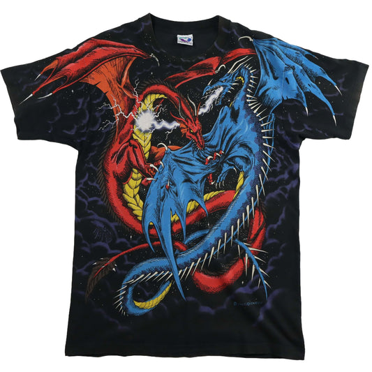 ’94 Liquid Blue AOP “Dragons” T-Shirt (L/XL)